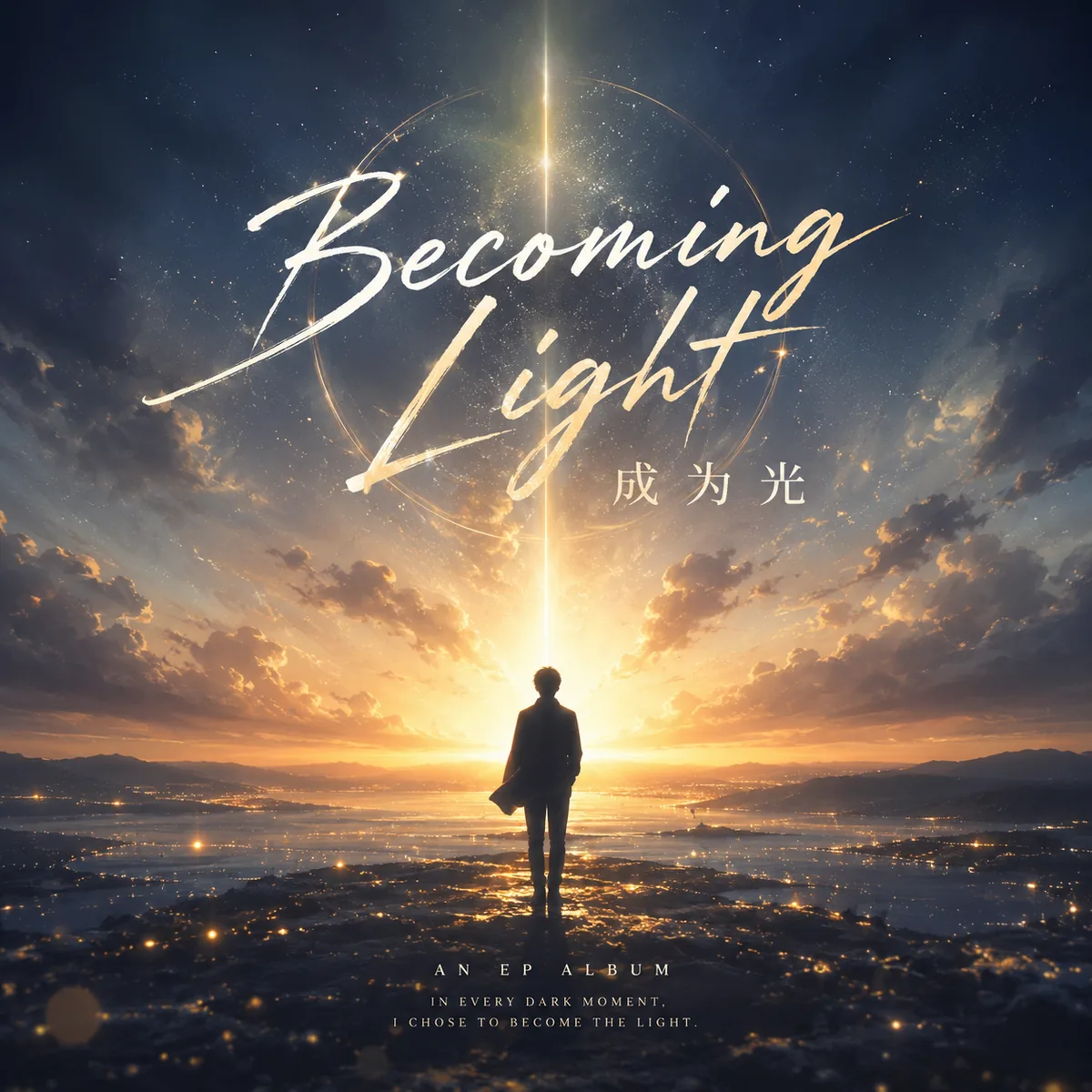 Becoming Light · 成为光 album artwork by Ray 昕光